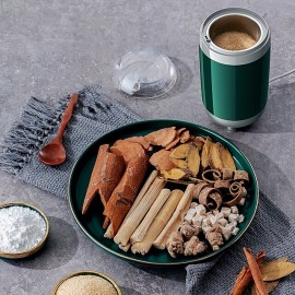 220ML 150W Powerful Grinder Grind Chinese Herbal Medicines Food Supplements Grains Seasoning Powder Coffee Beans - Detachable & Washable Compact & Easy to Carry & Store