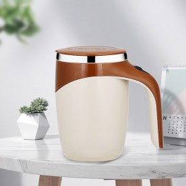 Electric Magnetic Stirring Coffee Mug, Electric Mixing Mug, Automatic Funny Self Mixing Cup, Stainless Steel Travel Cup For Chocolate, Milk, Tea, Office, Home, Kitchen
