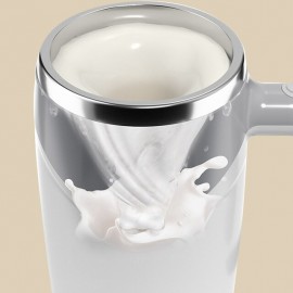 Electric Magnetic Stirring Coffee Mug, Electric Mixing Mug, Automatic Funny Self Mixing Cup, Stainless Steel Travel Cup For Chocolate, Milk, Tea, Office, Home, Kitchen
