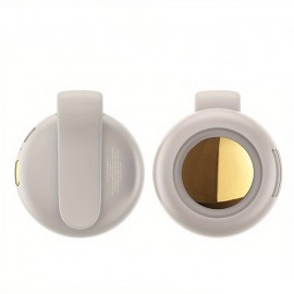 1pc Usb Halter Neck Fan Portable Mute Mini Bladeless Electric Fan Adjustable 3-speed Hanging Waist Fan Rotating Body Fan For Outdoor Working Camping Hiking
