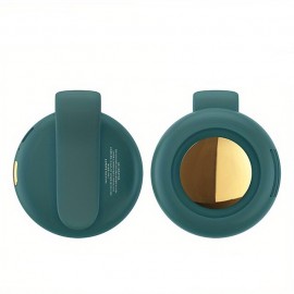 1pc Usb Halter Neck Fan Portable Mute Mini Bladeless Electric Fan Adjustable 3-speed Hanging Waist Fan Rotating Body Fan For Outdoor Working Camping Hiking
