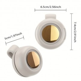 1pc Usb Halter Neck Fan Portable Mute Mini Bladeless Electric Fan Adjustable 3-speed Hanging Waist Fan Rotating Body Fan For Outdoor Working Camping Hiking
