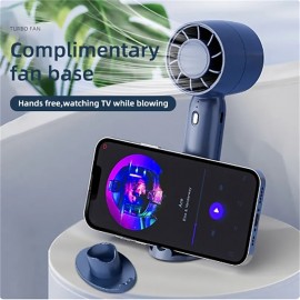 USB Rechargeable Small Fan Mini Handheld Portable Cooler Charging Outdoor Desktop Office Dormitory Household Student Desk Fan
