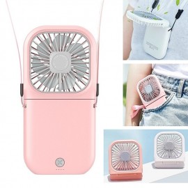 Hanging Neck Fans Mini Portable Folding USB Small Fan  Mute Portable Handheld Desktop Multi Function Charge Fan
