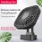 Desktop Cooling Fan, 90 Degree Folding Fan 5000mAh Battery USB Rechargeable, Timing Home Air Circulators Magnet Absorption, Silent 3-speed Strong Wind