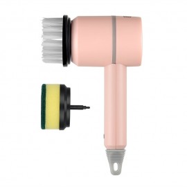 Electric Spin Scrubber Electric Cleaning Brush Cordless Power Scrubber with 2 Replaceable Brush Heads Handheld Kitchenware Brush Spinning Scrub Brush For Home Kitchen Pots Dishes
