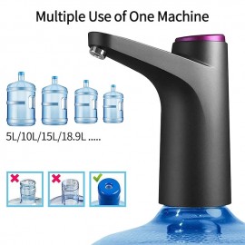 5 Gallon Water Dispenser Automatic Electric Water Bottle Pump With USB Charging Water Jug Pump Portable Water Bottle Dispenser For Home Office Outdoor, Universal 2-5 Gallon Bottle
