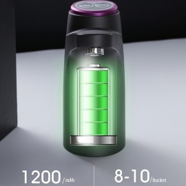 5 Gallon Water Dispenser Automatic Electric Water Bottle Pump With USB Charging Water Jug Pump Portable Water Bottle Dispenser For Home Office Outdoor, Universal 2-5 Gallon Bottle